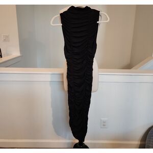 ASOS Black Ruched Maxi Dress Size 6